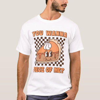 Du Vill Ha En Bit Av Mig Groovy Pumpkin Paj Funny  T Shirt