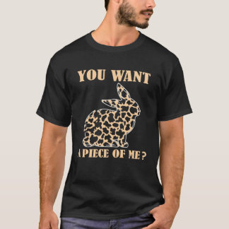 Du vill ha en bit av mig söt kanin glad påsk t shirt