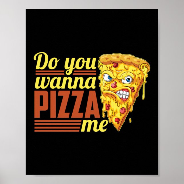 Du vill ha Pizza Me-citat Poster (Framsidan)