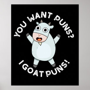 Du vill ha punktering i puns-Mörk BG. Poster