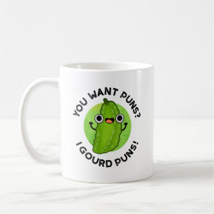 Du vill ha Puns I Gourd Puns Funny Veggie Pun Kaffemugg