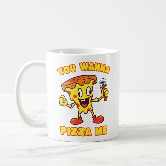 Du vill Pizza Me Kaffemugg (Vänster)