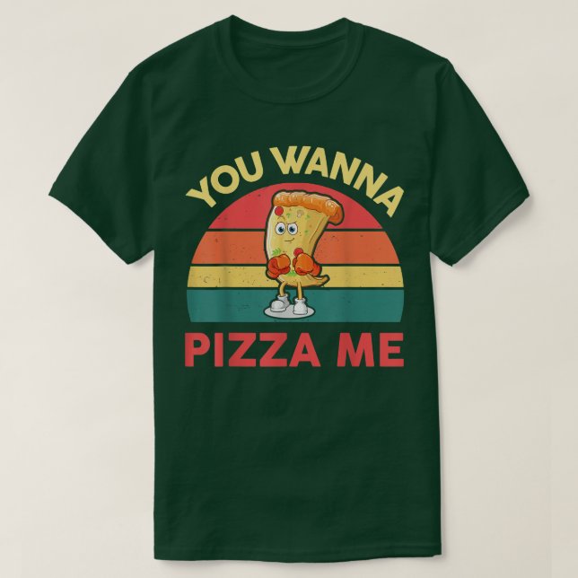 Du vill Pizza Me Manar Women Kids Funny Italia T Shirt (Design framsida)