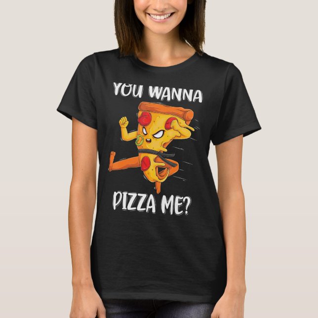 Du vill Pizza Me Mat Pizza Manar Women Kids T Shirt (Framsida)