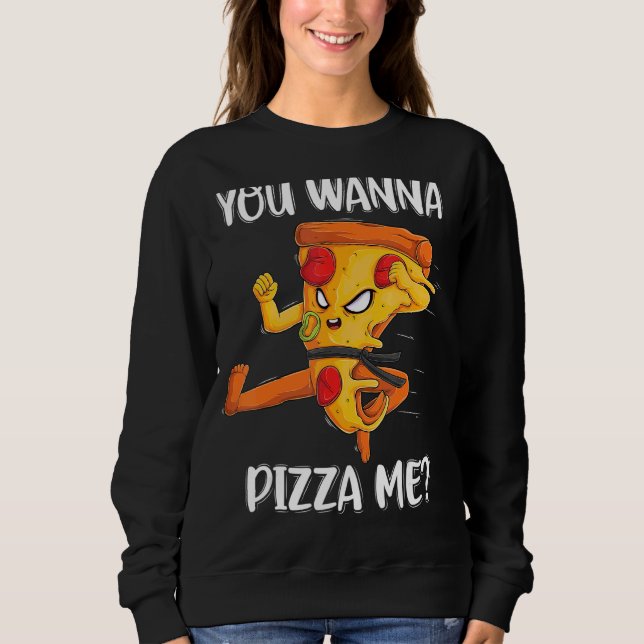 Du vill Pizza Me Mat Pizza Manar Women Kids T Shirt (Framsida)