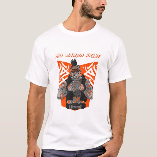 Du Vill Slåss! T Shirt (Framsida)