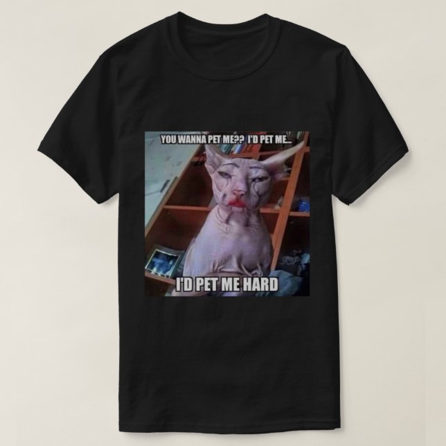 Du vill smeka mig  t shirt (Design framsida)