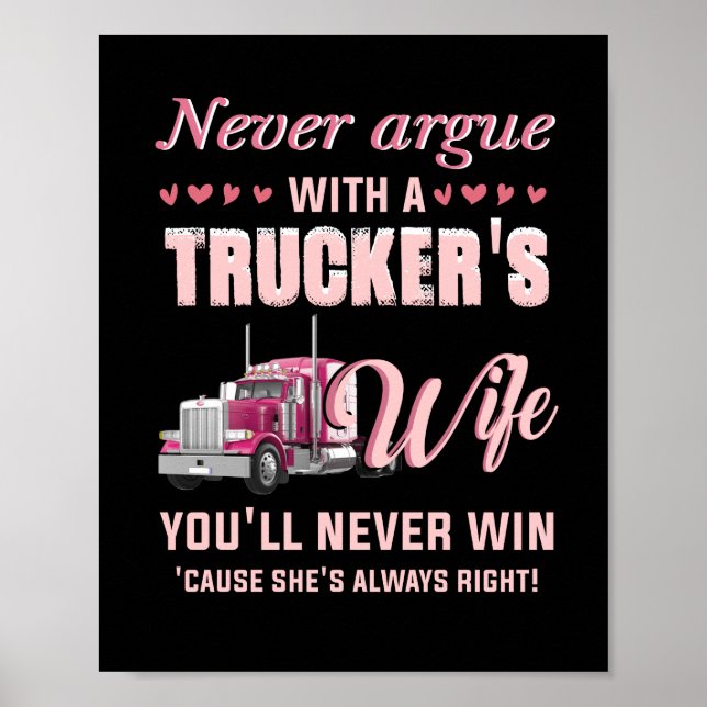 Du vinner aldrig med en lastbilschaufföres fru. poster (Framsidan)
