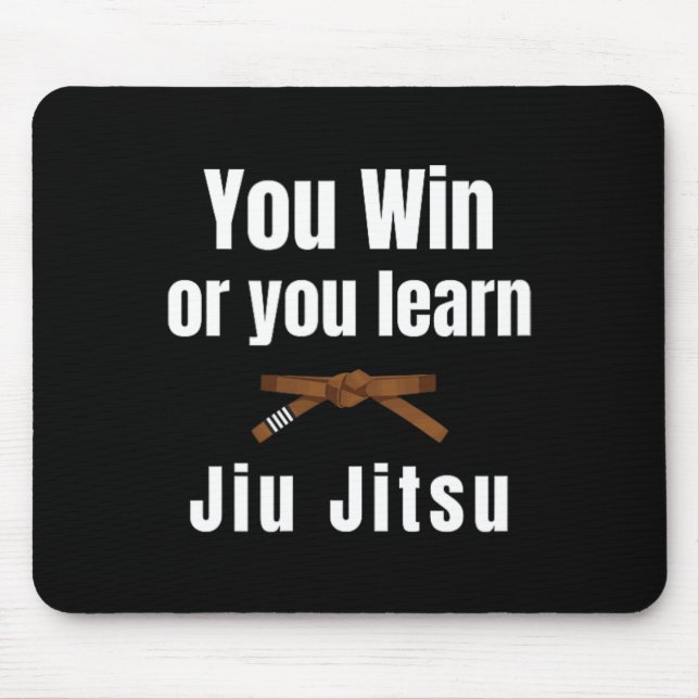 Du Vinner Eller Du Lär Jiujitsu Judo Karate Boxnin Musmatta (Framsidan)