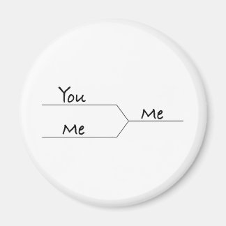 "Du Vs. Me"-parentes för marscher Galenheta-Stil Magnet