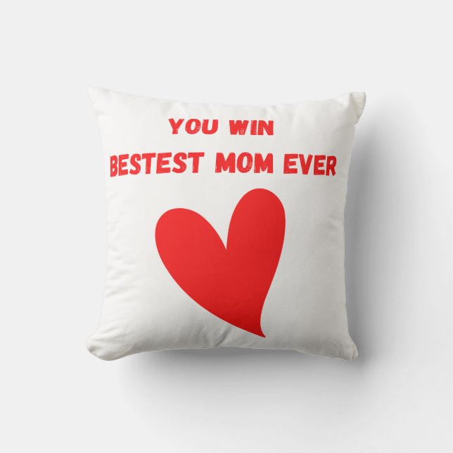 Du Win Bestest Mamma nånsin på en Kudde (Framsida)