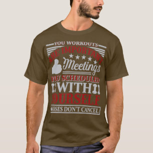 DU WORKOUTS är viktigFitness Motivational Gym T Shirt