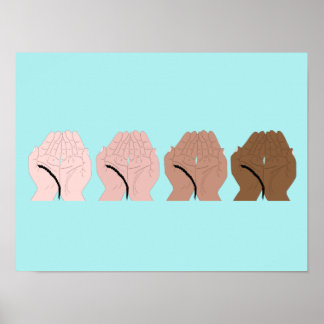 Dua Händer med Tasbih - Islamic Prayer Händer Poster