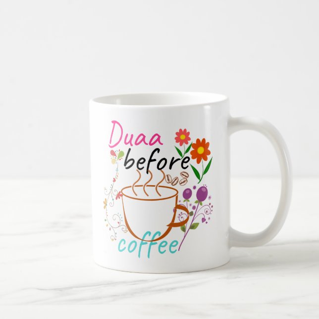 Duaa Före kaffe Kaffemugg (Höger)