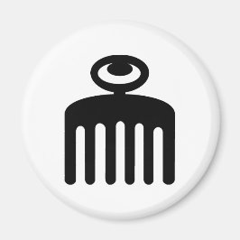 Duafe | Adinkra-symbol för kvinnlig skönhet Magnet