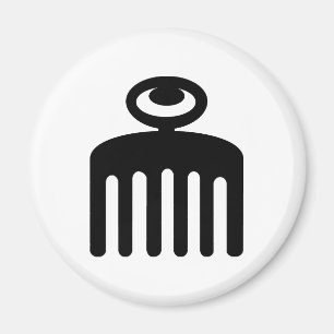 Duafe Adinkra symbol för kvinnlig skönhet Magnet