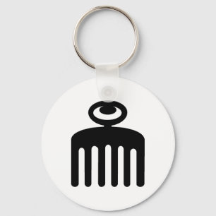 Duafe   Adinkra symbol för kvinnlig skönhet Nyckelring