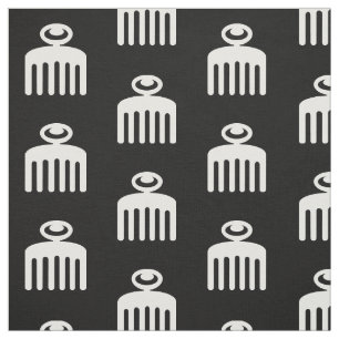Duafe Adinkra symbol för kvinnlig skönhet Tyg