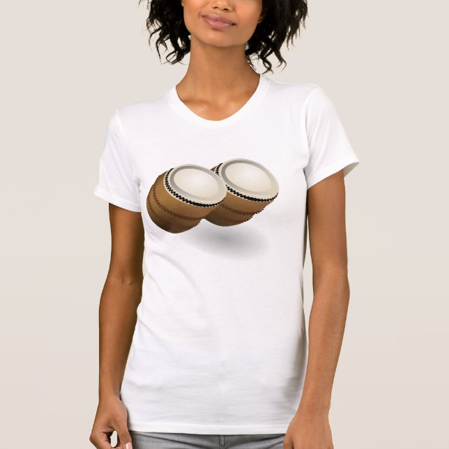 Dual Bongos Womens T-Shirt (Framsida)
