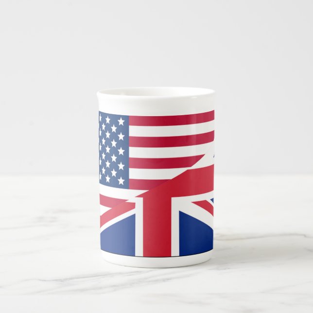 Dual Citizen American & British China Mugg Benporslin Mugg (Framsidan)