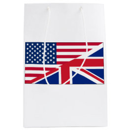 Dual Citizen American & British Flagga Gift Bag