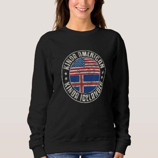 Dual Citizenship American Icelander Iceland Usa Fl T Shirt (Framsida)