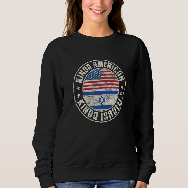 Dual Citizenship American Israeli Israel Usa Flag_ T Shirt (Framsida)