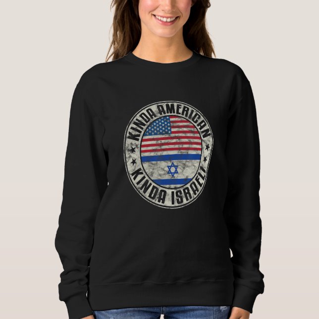 Dual Citizenship American Israeli Israel Usa Flag_ T Shirt (Framsida)