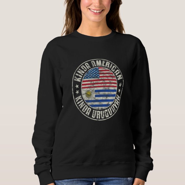 Dual Citizenship American Uruguayan Uruguay Usa Fl T Shirt (Framsida)