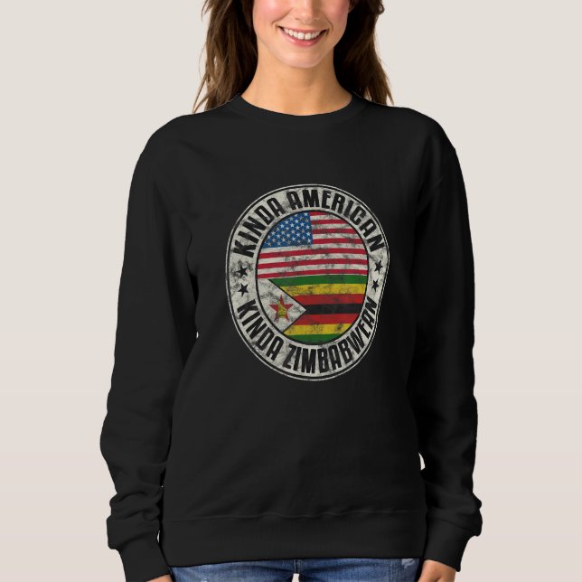 Dual Citizenship American Zimbabwean Zimbabwe Usa  T Shirt (Framsida)