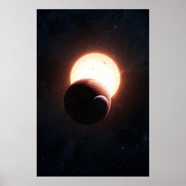 Dual Eclipse Over Red Planet – Cosmic Alignment in Poster (Framsidan)