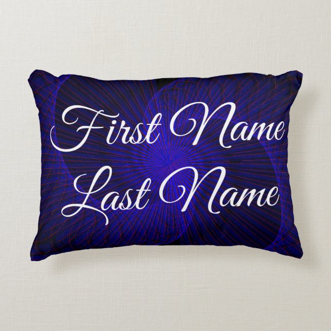 Dual Funnel Geometric Accent Parody Pillow Prydnadskudde (Framsidan)