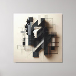 Dual Geometric Profile Canvastryck