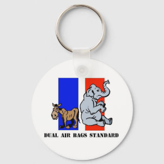 DUAL LUFT BAGS STANDARD KEYCHAIN DEMOCRAT NYCKELRING
