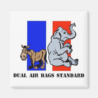 DUAL LUFT BAGS STANDARD POLITISK MAGNET DEMOCRAT