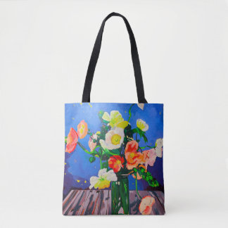 Dual-sided tote Icelandic Poppies Tygkasse