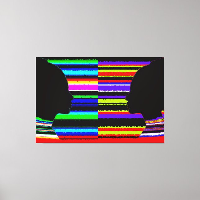 Dual Spectrum Silhouette Canvas (Framsida)