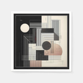 Dual‑Tone Geometry Pappersservett