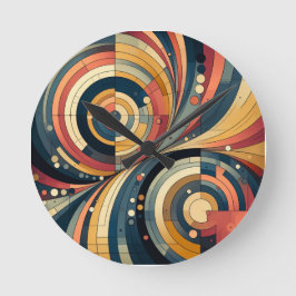 Duality - Bauhaus - Round Clock Rund Klocka