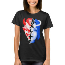 DUALITY TEE. Angel eller Djävulen?