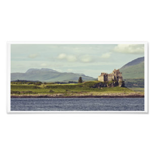 Duart Castle och Isle of Mull Panorama Fototryck