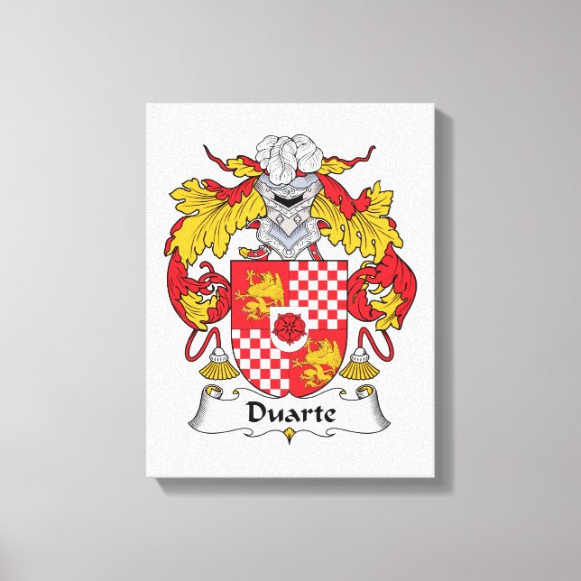 Duarte Family Crest Canvastryck (Framsida)