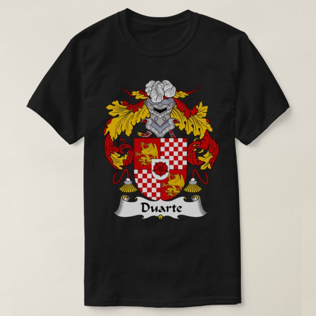 Duarte Jackar Arm Family Crest T Shirt (Design framsida)
