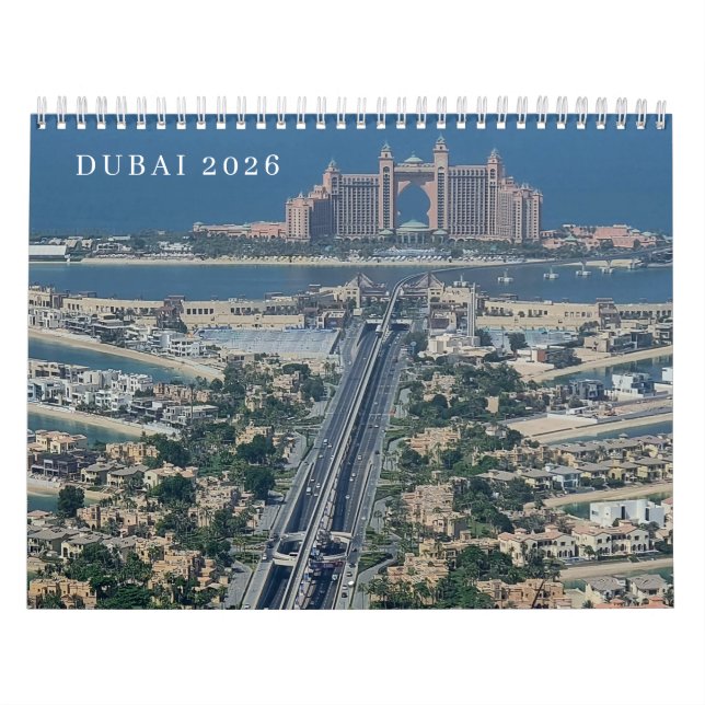 Dubai 2026 calendar kalender (Omslag)