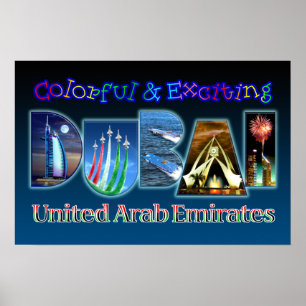 Dubai är färglös och spännande poster