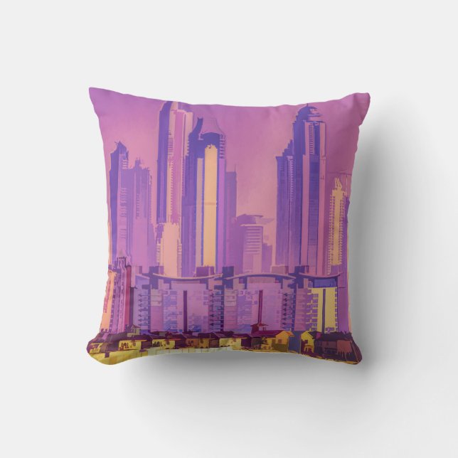 Dubai Art-arkitektur Kudde (Framsida)
