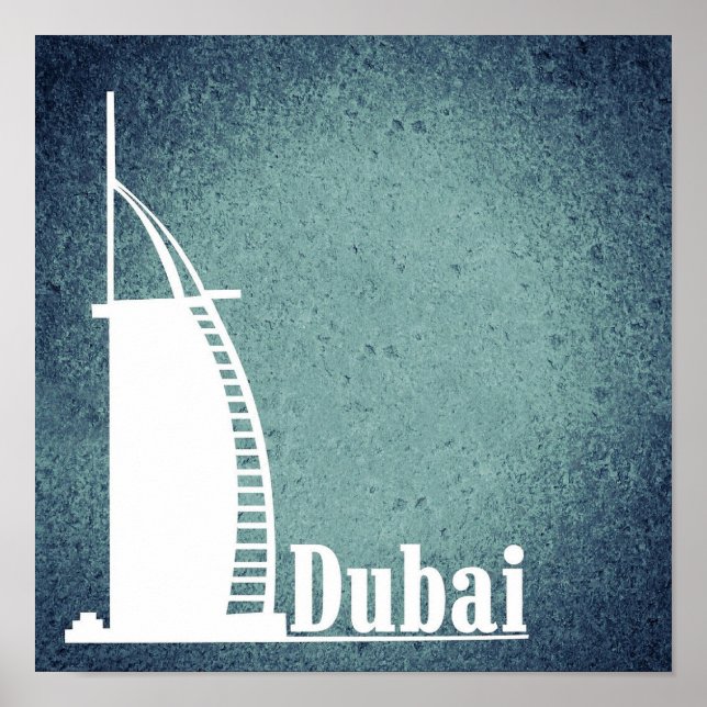 Dubai Burj Al Arab  Building  Poster (Framsidan)