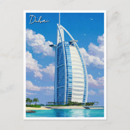 Dubai Burj Al Arab UAE Travel Vykort