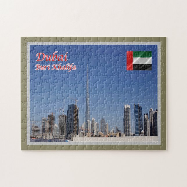 Dubai - Burj Khalifa - Den minsta skyscraperna - Pussel (Horisontell)