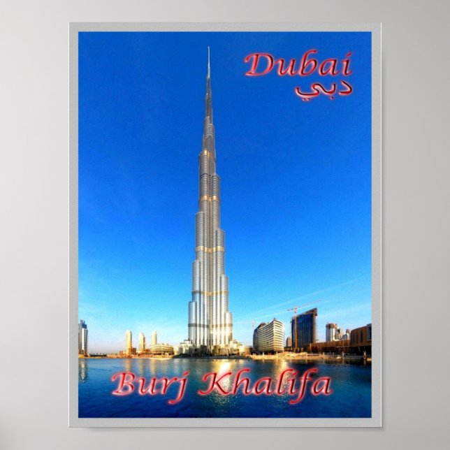 Dubai - Burj Khalifa - Poster (Framsidan)